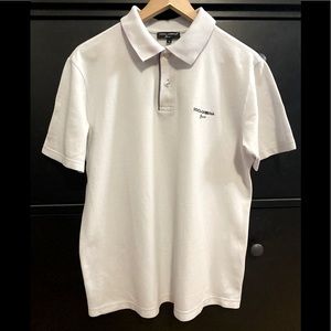 Dolce & Gabbana Basic Men’s Polo Cool White Sz. M